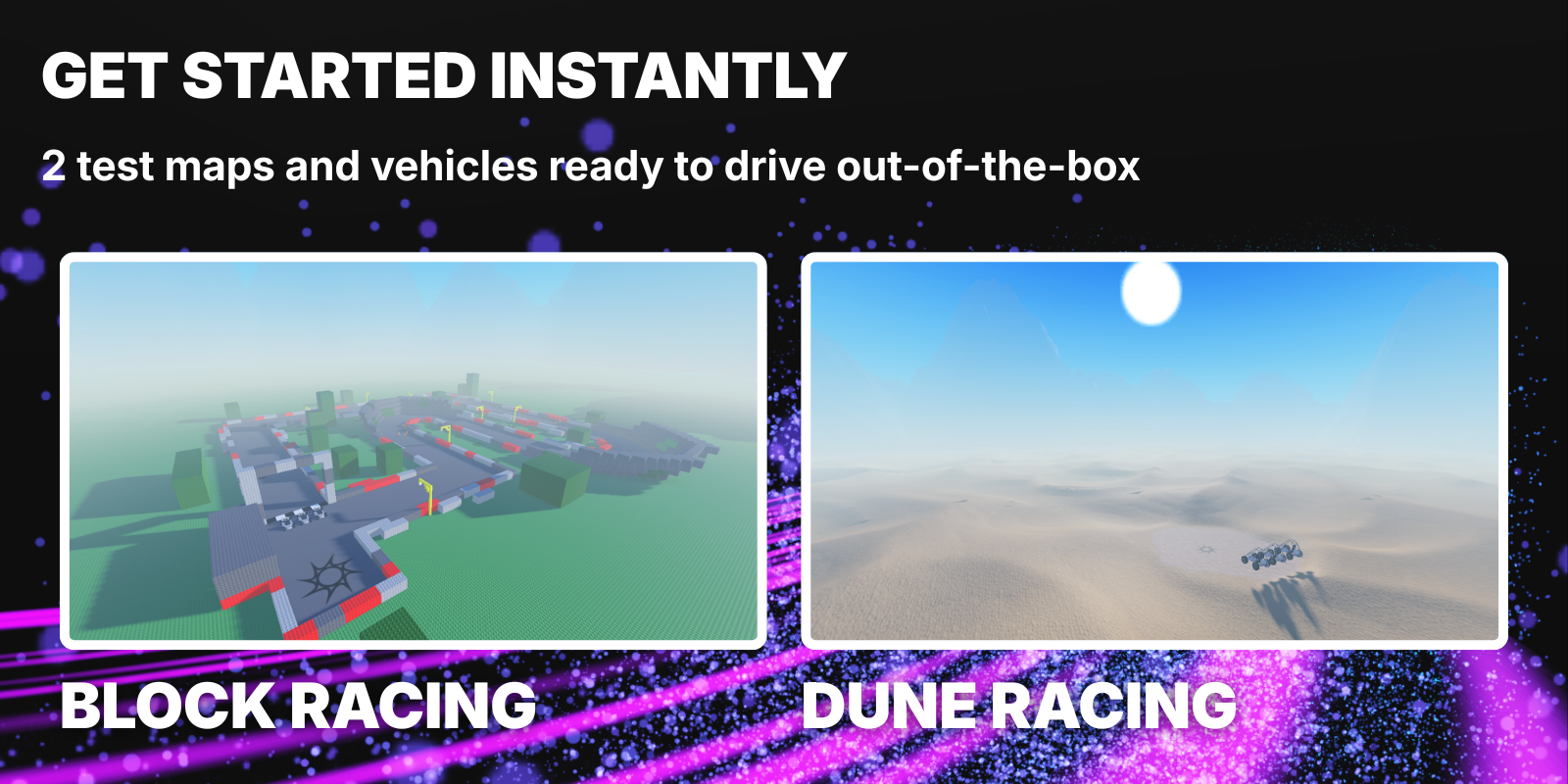 Get started instantly with 2 demo places